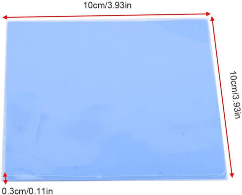 CPU Thermal Pad, 100mm x 100mm x 3mm, Thermal Conductive Silicone Pad for CPU Chip Cooling