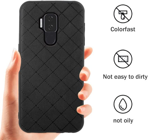 ELISORLI Compatible with Cricket influence V350C/At&t Maestro Plus V350U case Rugged Thin Slim Cell Accessories Anti-Slip Fit Rubber TPU Mobile Phone Cover for Model Maestro+ + Women Men Black
