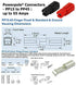30 Amp Anderson Powerpole Connectors, PP15 to 45 - Red and Black Housing, 12-16 AWG Heavy Duty Contact, Pack of 12
