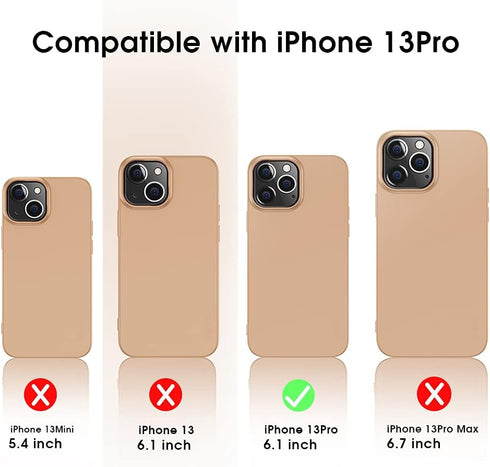 X-level Slim Fit Case for iPhone 13 Pro Max, Ultra-Thin Guardian Series, Soft TPU Matte Finish, Gold