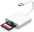 DERSUR USB C SD Card Reader for iPhone 15 16/iPad/MacBook/Mac,Type C Memory Trail