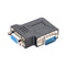chenyang Vertical Flat Left Angled 90 Degree VGA SVGA Male to Female Extension Adapter, Black