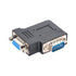 chenyang Vertical Flat Left Angled 90 Degree VGA SVGA Male to Female Extension Adapter, Black