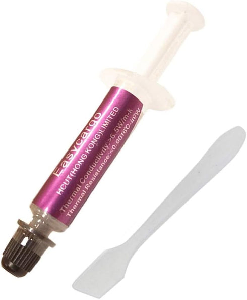 Easycargo Thermal Paste Kit, 6.5 W/m-k High Performance Grease Compound for Cooler Heatsink, CPU GPU (1-Pack)
