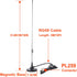 VFAN Dualband 2meter 70cm (137-149, 437-480 PL-259 10 RG58 Antenna Mobile VHF/UHF Ham Radio Mhz) Mag Mount Magnet Base