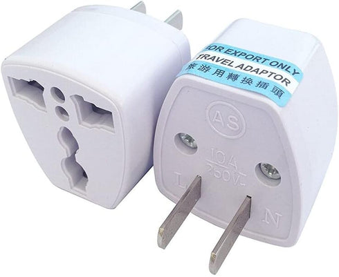 Travel Power Adapter, High Performance Universal UK EU AU to US Plug Adapter Converter (2 Pack)
