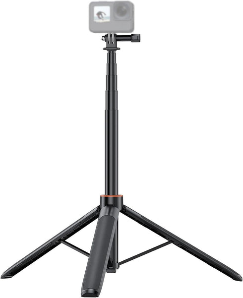 Leftwei 54 Inch 2 1 1/4 Extendable Selfie Stick Tripod, in Aluminum Alloy Stand, Universal Screw Mount with Adjustable