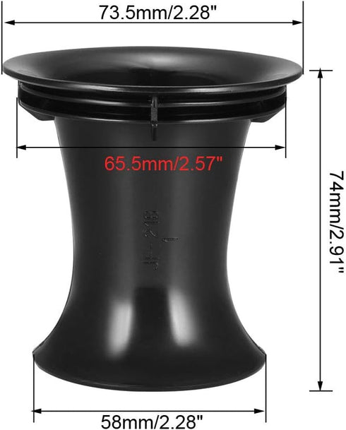 uxcell 65.5mm x 74mm Speaker Port Tube - Subwoofer Bass Reflex Tube Woofer Box Vent