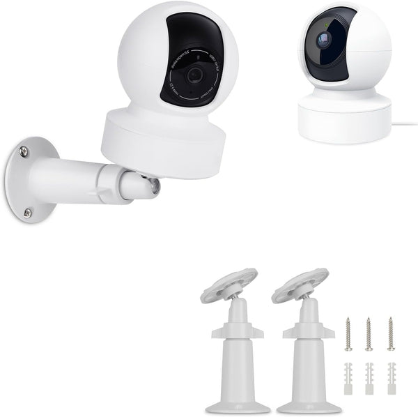 2Pack Wall Mount Bracket for Kasa Indoor Pan/Tilt Smart Security Camera, 360 Degree Adjustable Holder