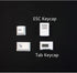 Custom Keycaps for Esc Key and Tab Key, Magnetic Light-Transmission Design for 60% Mechanical Gaming Keyboards