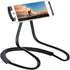 Universal Neck Phone Holder - Lazy Hanging Phone Stand, DIY Free Rotating Mobile Phone Mount (Black)