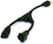 Monoprice 3-Prong Power Cord Splitter Cable - NEMA 5-15P to 2X NEMA 5-15R, 16AWG, 1.2 Feet, Black