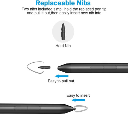 Stylus Pen for Microsoft Surface Pro 9/8/X/7+/7/6/5/4/3, Compatible with Surface Go 3/2/1, Laptop/Studio/Book 4/3/2/1,
