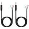 Fancasee 2 Pack 6 ft Replacement 3.5mm Male Plug to Bare Wire Open End TRRS 4 Pole Stereo 1/8" 3.5mm Plug Jack