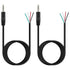 Fancasee 2 Pack 6 ft Replacement 3.5mm Male Plug to Bare Wire Open End TRRS 4 Pole Stereo 1/8" 3.5mm Plug Jack