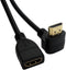 chenyang HDMI Extension Cable, HDMI 1.4 Male to Female 90 Degree UP Angled, 0.5m