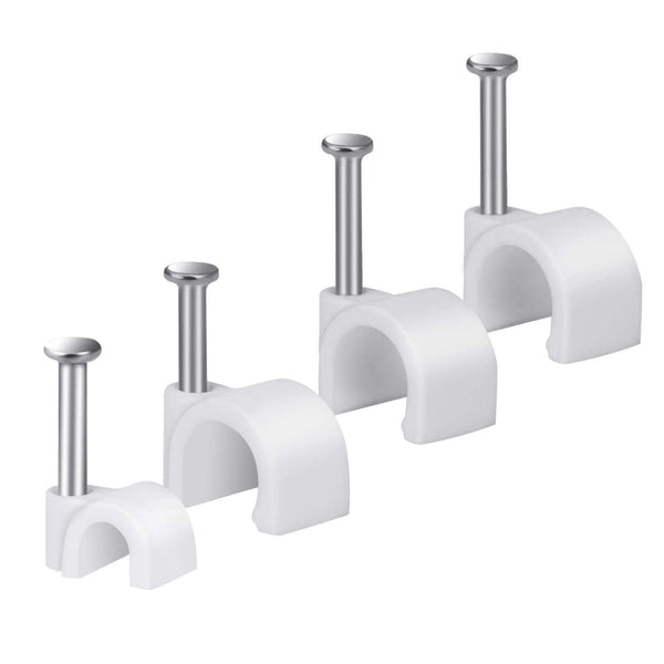 Cable Wire Clips for Cable Management - RG6 RG59 CAT5 CAT6 Electrical Wire Tie Holder (Pack of 400)