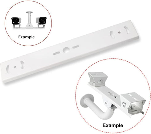 Security Camera Mount Holder for Double Surveillance Camera, Metal Steel One to Two Horizontal Cross Bar Dual Camera