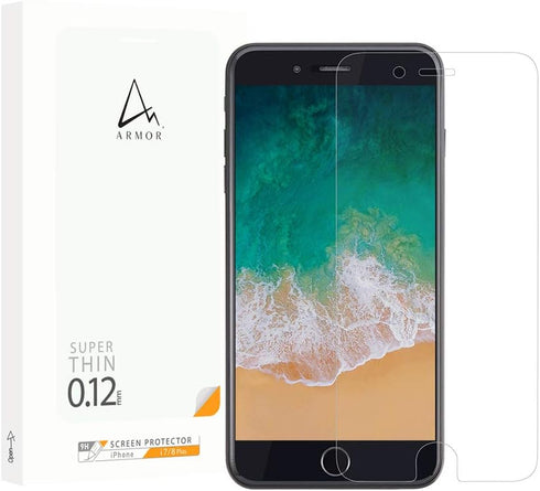 ARMOR Flexible Glass Screen Protector for iPhone 7/8 Plus, 9H with HD Clarity