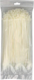 KOOWIN 200 Pack Bulk Medium Nylon Plastic Cable Zip Ties, 8 Inch Wire Wraps, White