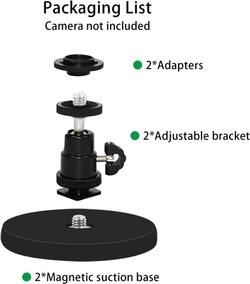 Magnetic Mount Compatible with Blink Mini 2/Outdoor 4th Gen, Adjustable Magnet Camera Mount Bracket for Steel