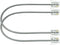 NECABLES 2 Pack 8 Inch Short Telephone Cord, Wall Phone Cable for Landline RJ11 Male to Male