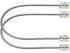 NECABLES 2 Pack 8 Inch Short Telephone Cord, Wall Phone Cable for Landline RJ11 Male to Male