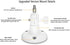 Latest Version Indoor/Outdoor Security Wall Mount for All Arlo Cameras, Wyze Cam Pan/V3, eufyCam 2 - 2 Pack, White