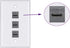 Qaoquda USB C Keystone Jack Inserts, 90 Degree USB 3.1 Type-C Female to Female Keystone Insert Adapters (2 Pack) - Black