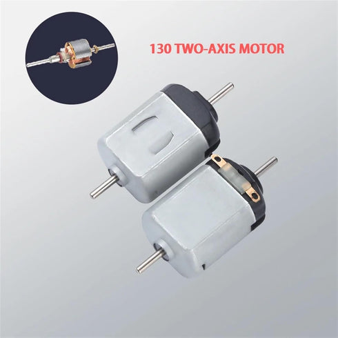 FTMSZLHYL 1PCS F130 130 3V 3.7V 5V 6V 11000RPM 16mm Mini Dual Shaft Motor High Speed Micro Electric Motor DIY Hobby Toy