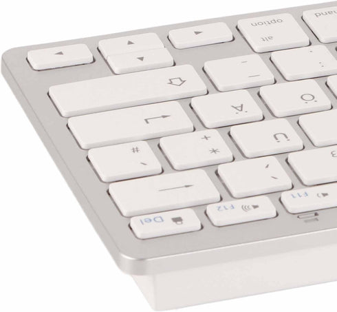 Keyboard, 78 Keys German Layout, Ultra Slim Smart Keypad, Portable Silent German Keyboard, QWERTZ Layout for iOS,