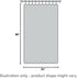 ZebraSmile 1 Panel Tab Top Voile Curtains, White Loop Sheer Drapes for Living Room, Bedroom, Wedding, Big Window 88(H)