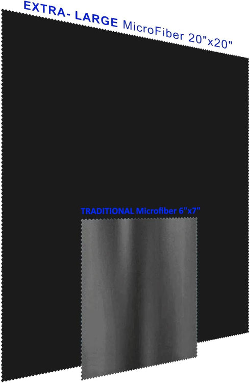 20"x20"(50x50CM) (1Pack California JOS Extra Large Oversized Microfiber Cleaning Cloth, Ideal for Electronics