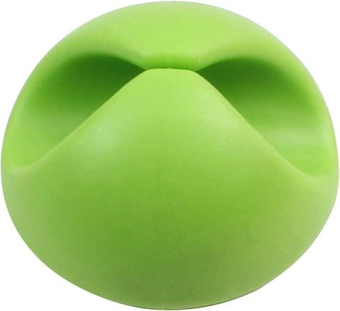 ROK Hardware 20 Pack Multipurpose Silicone Cable Clip Grip Wire Cord Organizer Charger Holder (Green)
