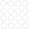 SING F LTD 500PCS Silicone O-Rings for Cherry MX Switch Keyboards, Mechanical Keyboard Sound Dampeners