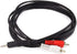 Monoprice Audio/Stereo Cable - 3.5mm TRS Plug to Dual RCA Plug, 6 Feet, Black for Mp3 Player/Phone Headphone Output