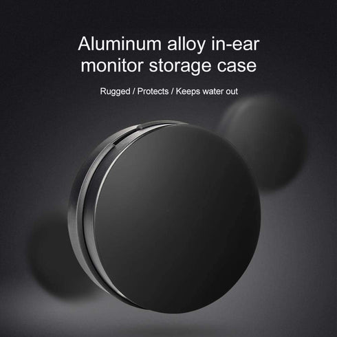 Universal Mini Storage Hard Earbuds IEMs Case, Waterproof Aluminum Alloy Housing for TRN V80 KZ AS10 ZS10 Pro (2 Pieces