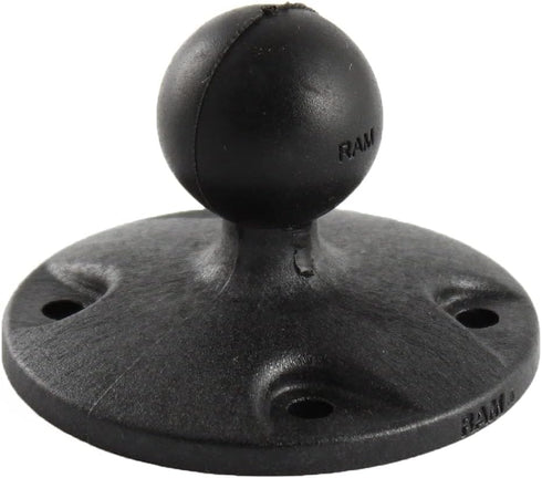 RAM Mounts Composite Round Plate with B Size 1" Ball, RAP-B-202U