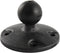 RAM Mounts Composite Round Plate with B Size 1" Ball, RAP-B-202U
