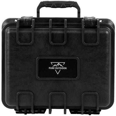 Monoprice Weatherproof/Shockproof Hard Case, 10" x 9" x 7", 6.6 Liter, Black, IP67 Dust and Water Protection Up to 1