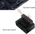 NFHK USB 3.0 20pin Male to Female Extension Adapter, Up & Down Angled 90 Degree Overmold