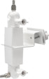 Holicfun 2-in-1 Security Camera and Solar Panel Gutter Mount for Ring, Eufy, Arlo, Wyze - White