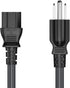 Cable Leader 4ft 14AWG 5-15P C13 3-Prong Computer Power Cord, NEMA to IEC AC Power Cable, Heavy Duty Replacement Power