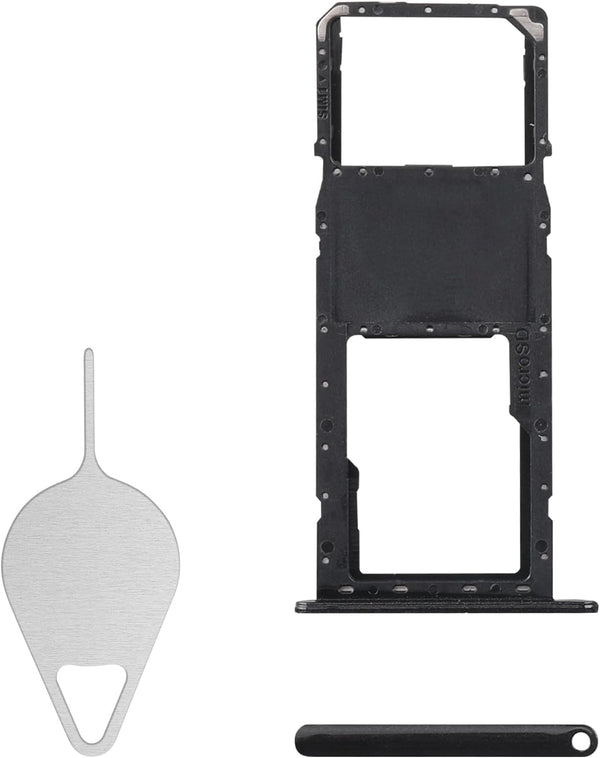 for Samsung Galaxy A21 Sim Card Tray Replacement (Single SIM Version) Black