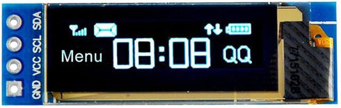 hiBCTR 0.91" iic i2c Serial OLED LCD Display ssd1306 128x32 for arduino, esp32,