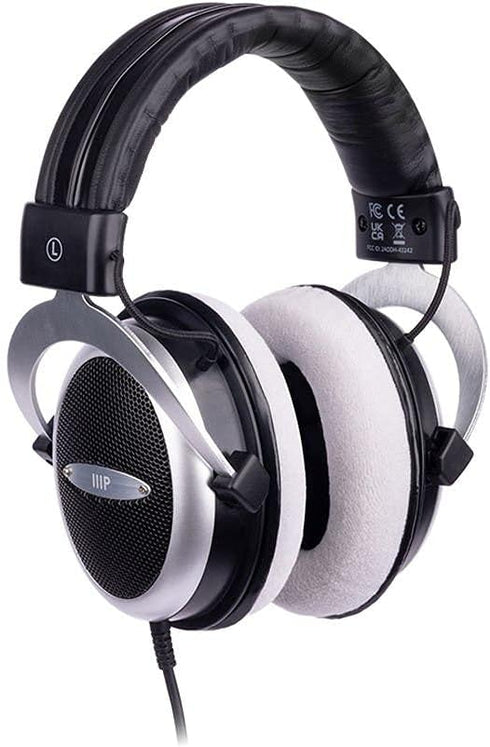 Monoprice Semi-Open Over Ear Wired Headphones, Comfortable Low Deep Bass for Kids Teens Adults, for Smartphone,
