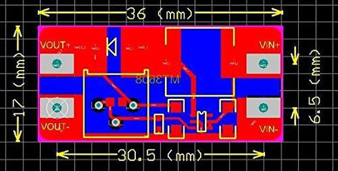 MT3608 DC-DC Step Up Boost Power Converter Adjustable 2A Module, Input 2-24V to Output 5V-28V (Pack of 5)