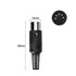 MEIRIYFA DIN 5-Pin Male Plug Connector, 4 Pack MIDI Cable Adapter Socket Solder Terminals for Microphone Amplifiers