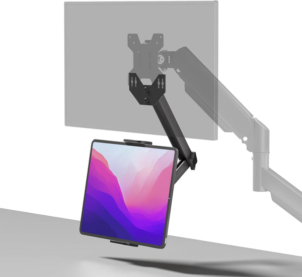 ergoiuon Universal VESA Mount Adapter for Tablets,Monitor Arm Extension Arm,Compatible with 4.7-15.6" Tablet/Phone/Portable