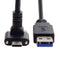 JSER Down Up Angled USB 3.1 Type-C Dual Screw Locking to Standard USB3.0 Data Cable 90 Degree for Camera